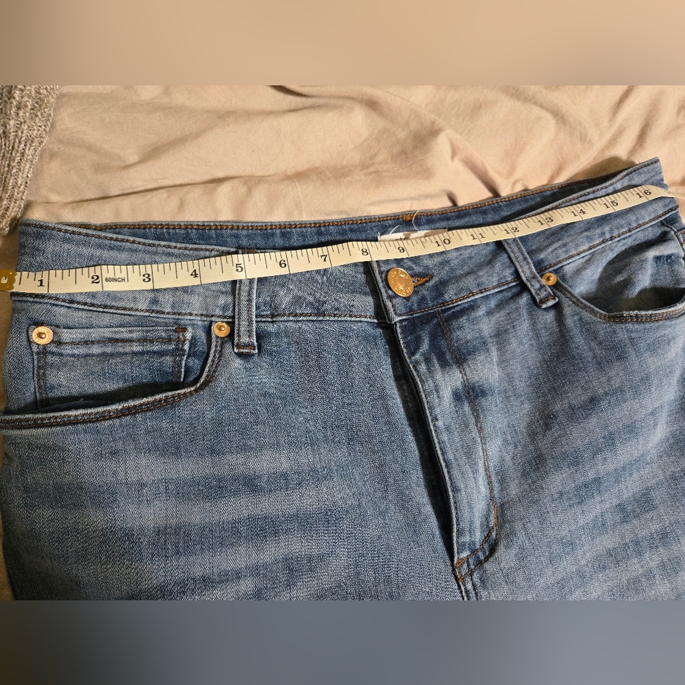 STS Mandy Boot Cut Flare Bottom Blue Women's Denim Petite Jeans - Picture 8 of 10